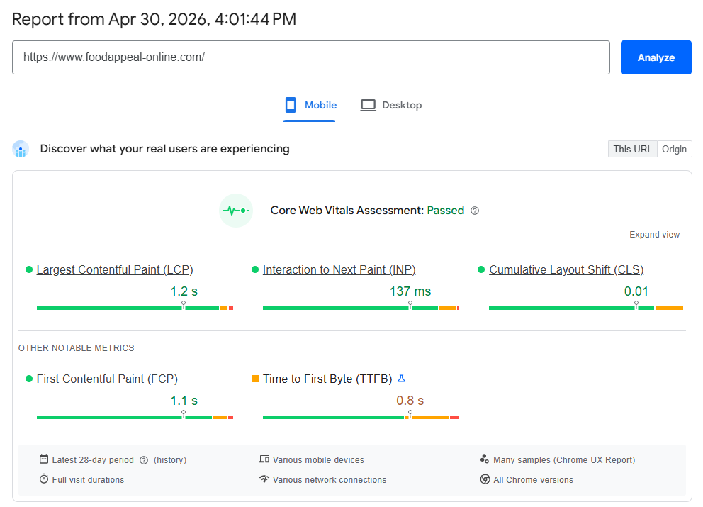 מהירות אתר בפלטפורמת אישופ
